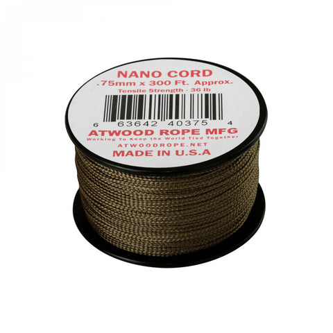 Atwood Rope Nano Cord Schnur 91,4m coyote