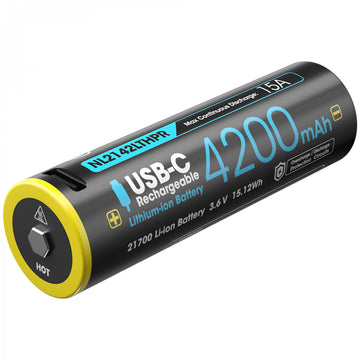 Nitecore 21700 Li-ion Akku 4200mAh Low Temperature mit USB-Port