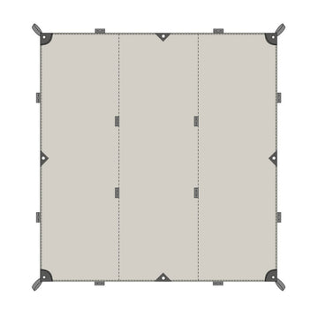 Tatonka Tarp 1 TC 425 x 445 cm Sonnensegel sand beige