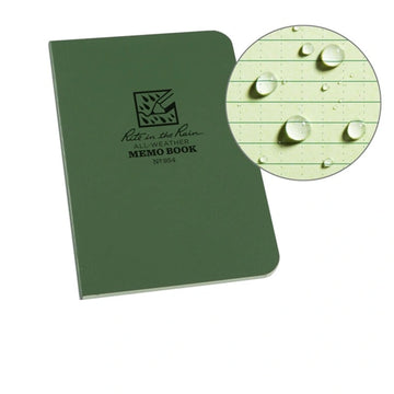 Rite in the Rain 3 1/2" x 5" Tactical Soft Cover Book 954 oliv