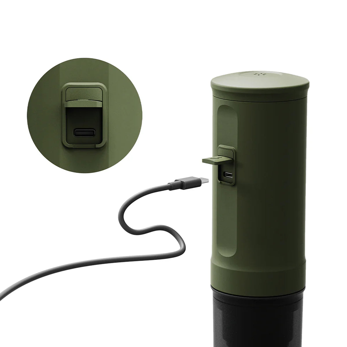 OutIn Nano Espressomaschine mit Akku forest green
