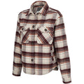 Vertx Lena Women's Shirt Flannel Jacket burnt cherry plaid