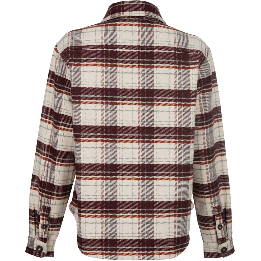 Vertx Lena Women's Shirt Flannel Jacket burnt cherry plaid