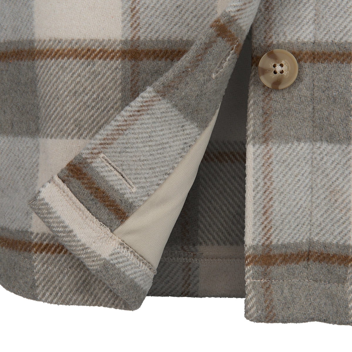 Vertx Lena Women's Shirt Flannel Jacket burnt cherry plaid