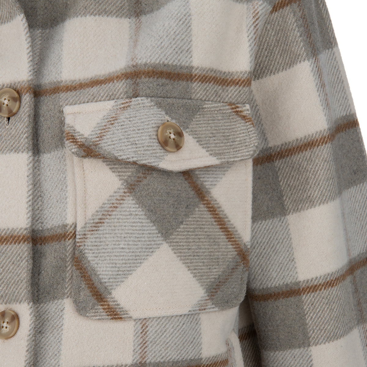 Vertx Lena Women's Shirt Flannel Jacket riverstone plaid