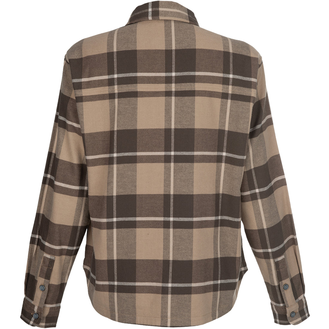 Vertx Lena Women's Stretch Flannel Shirt smoked tan plaid