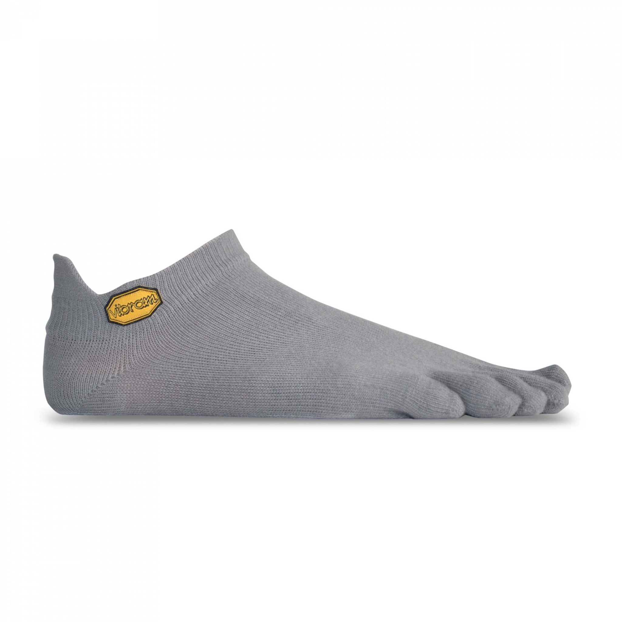 Vibram No Show Toe Socks Unisex grey