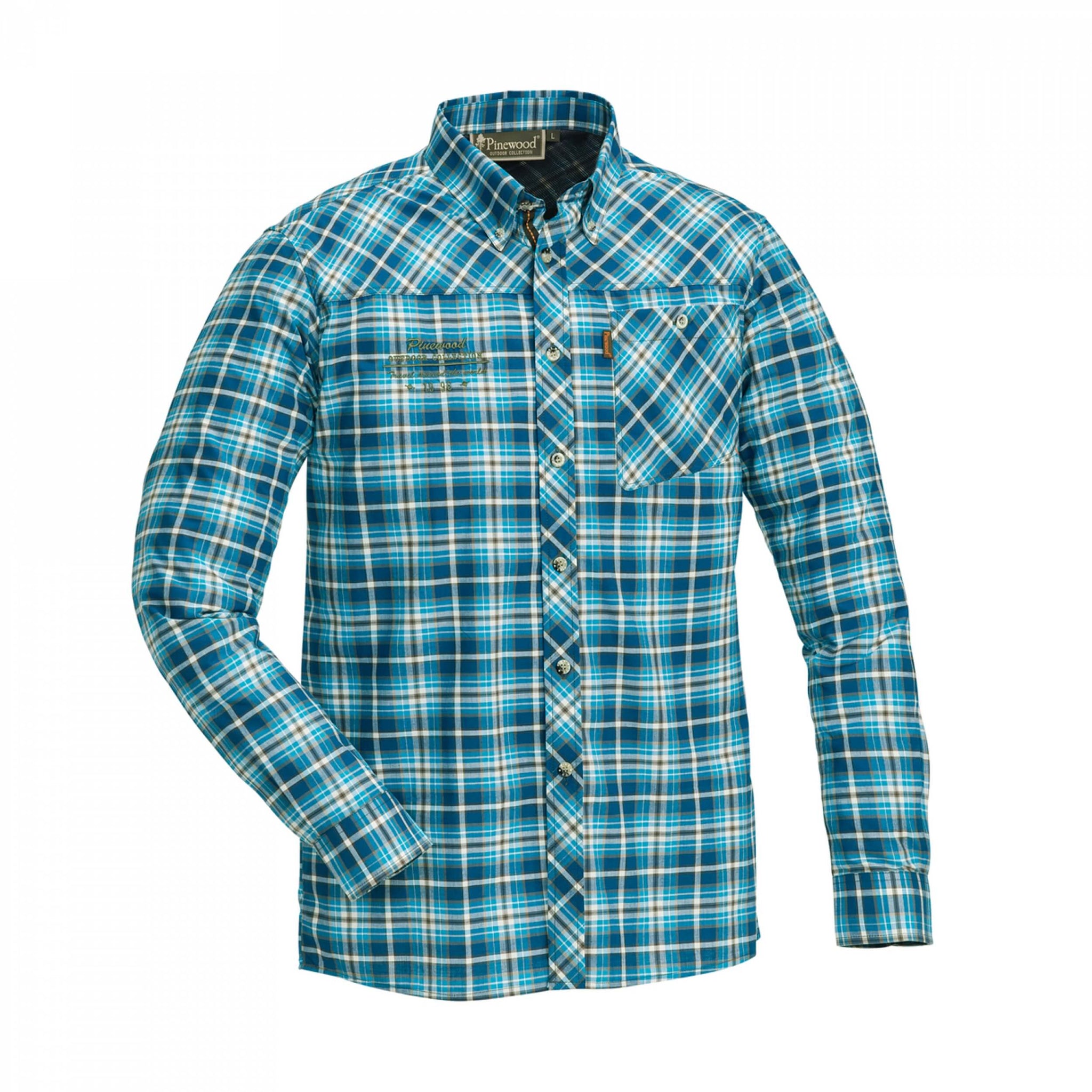 Pinewood Caribou Slim Shirt Freizeithemd blue