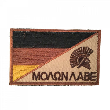 Molon Labe Sparta Stoff Patch 8x5cm