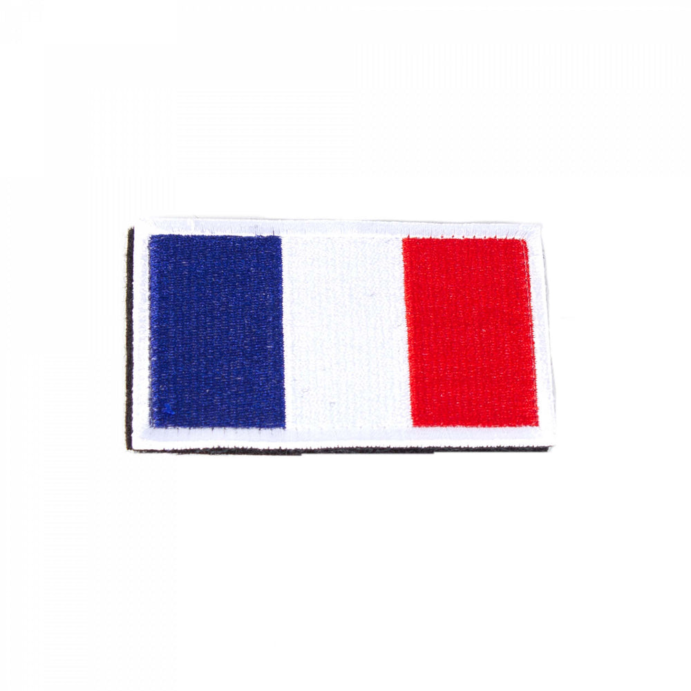 French flag tricolore fabric patch 8 x 5 cm