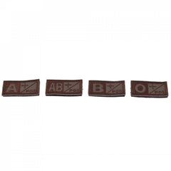 Gewebter Blutgruppen-Patch 0 positiv, A positiv, B positiv, AB positiv