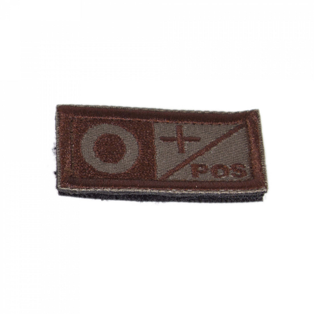 Gestickter Klett-Patch Blutgruppe A/B/AB/O+ Positiv 2 Stück im Set