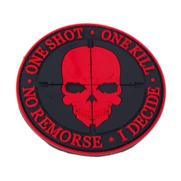 3D Rubber Patch One Shot One Kill rot