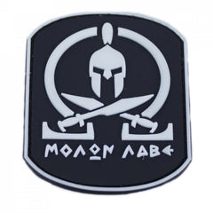 3D Rubber Patch Molon Labe Glow in the Dark