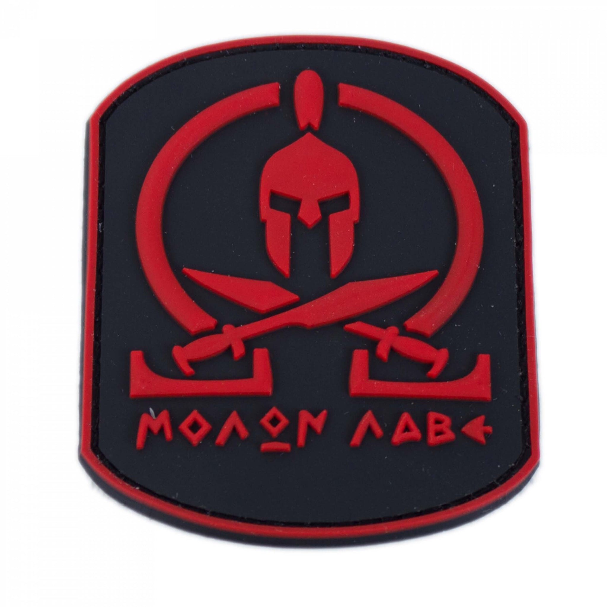 3D Rubber Patch Molon Labe Rot