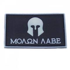 3D Rubber Patch Molon Labe Glow in the Dark