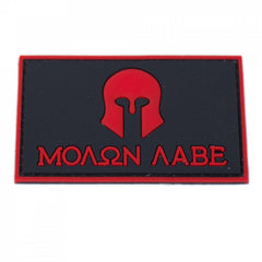 3D Rubber Patch Molon Labe rot