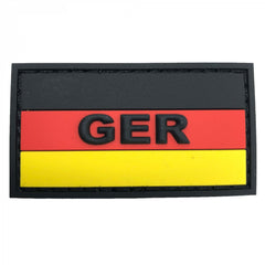 3D Rubber Patch GER mit Deutschlandflagge