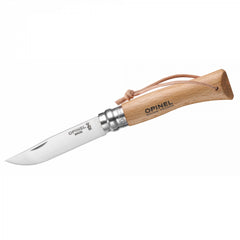 Opinel No. 07 Baroudeur Pocket Knife Stainless Steel Beech Natural
