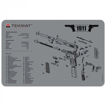 TekMat 1911 Reinigungsmatte 11x17 Zoll grau