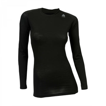 Aclima LightWool Crewneck Women jet black XS