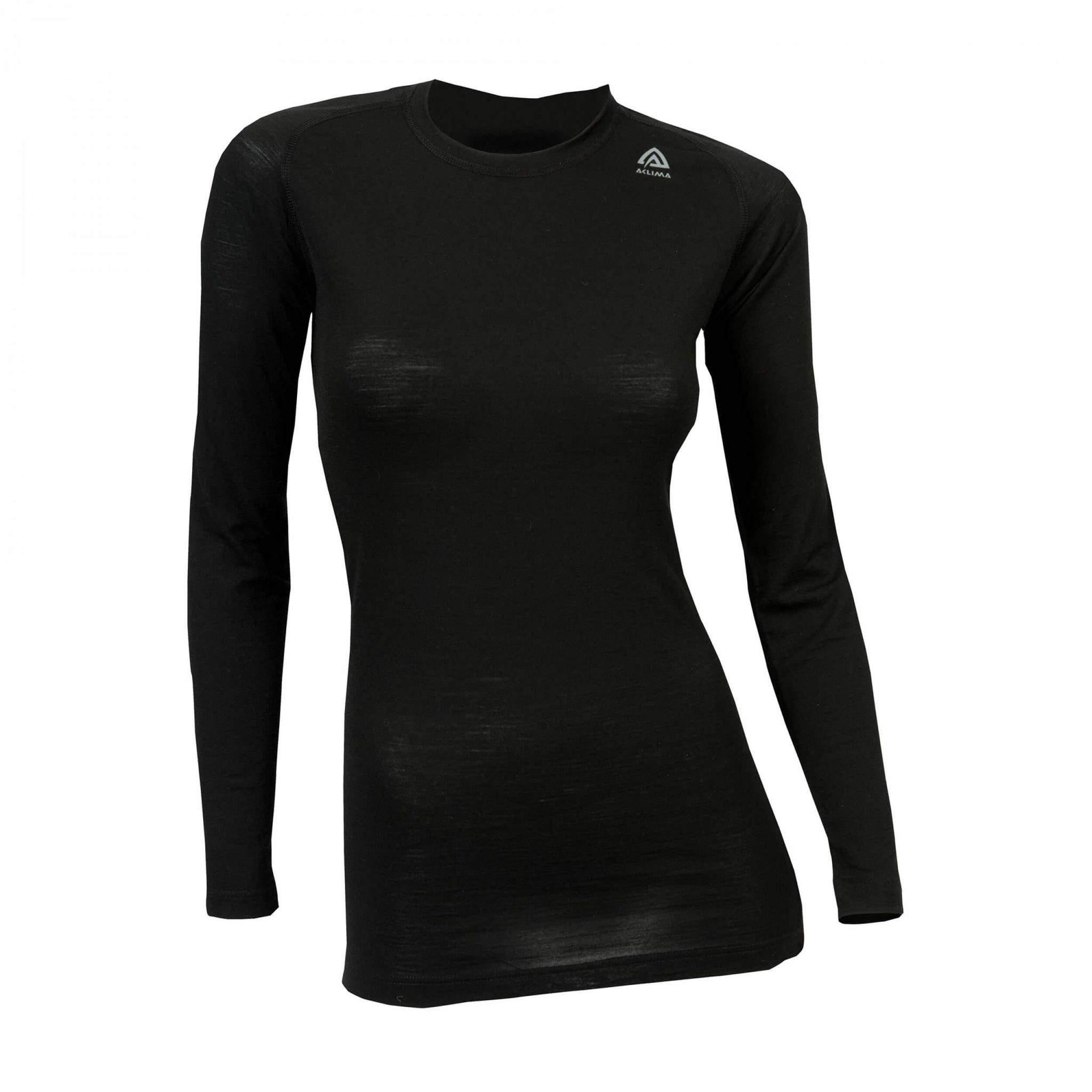 Aclima LightWool Crewneck Women jet black XS