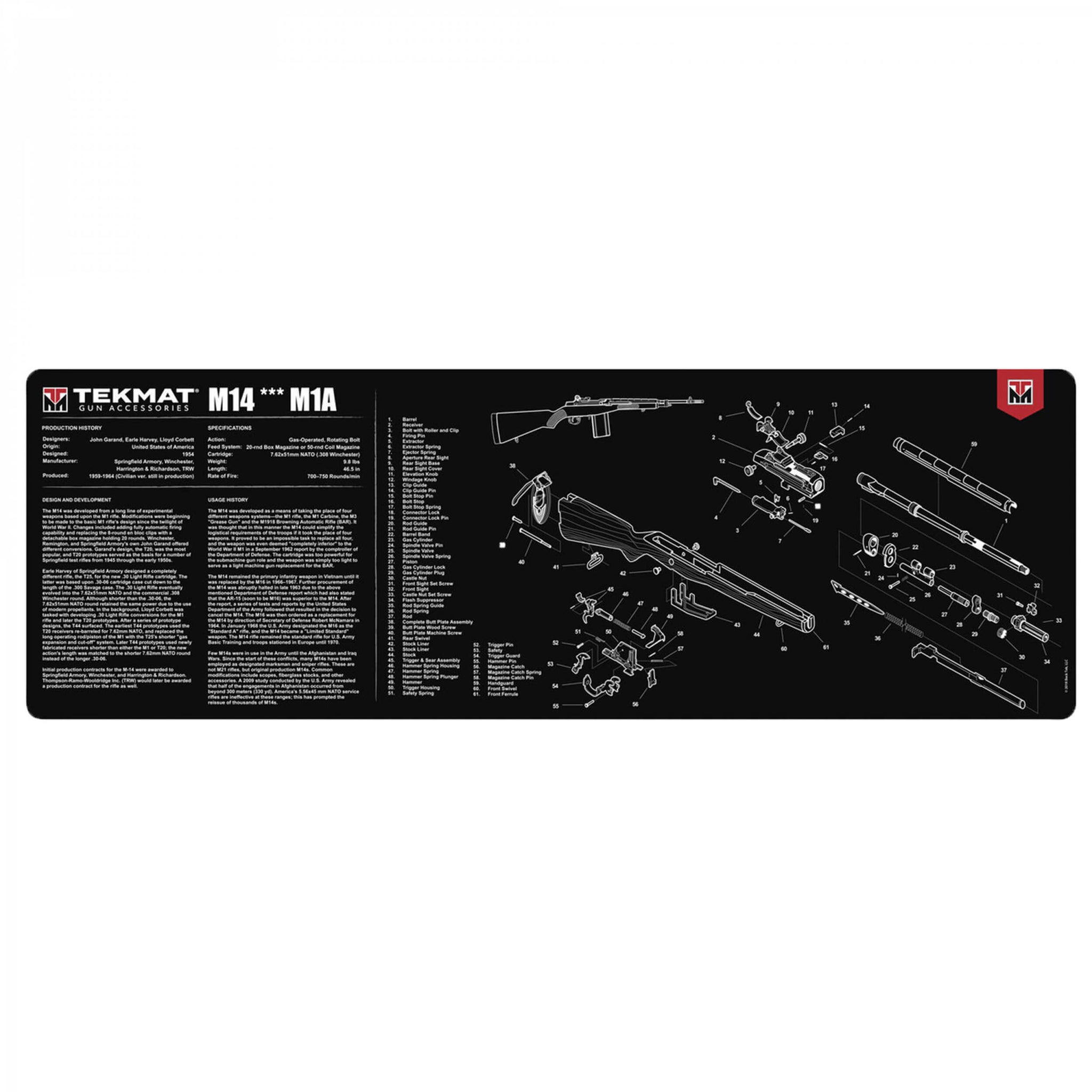 TekMat M14/M1A Reinigungsmatte 12x36 Zoll
