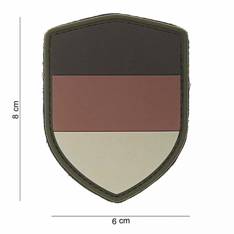 101 inc 3D Rubber Patch Shield German Desert