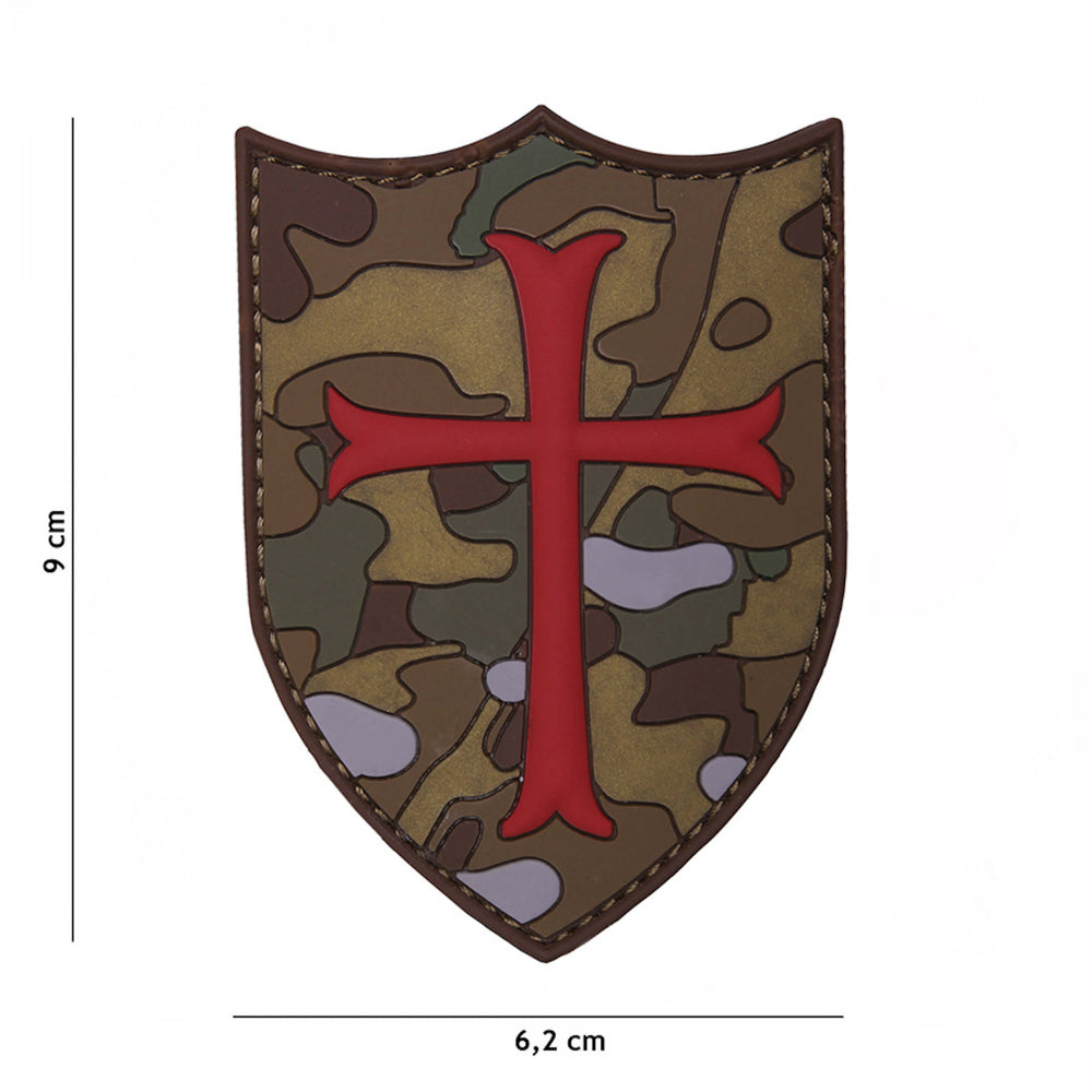101 inc 3D Rubber Patch Crusader Shield multicam