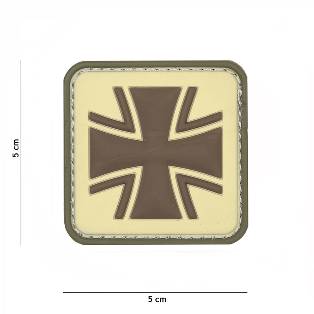 101 inc 3D Rubber Patch German Cross Coyote