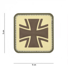 101 inc 3D Rubber Patch German Cross Coyote