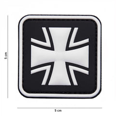 101 inc 3D Rubber Patch German Cross Schwarz