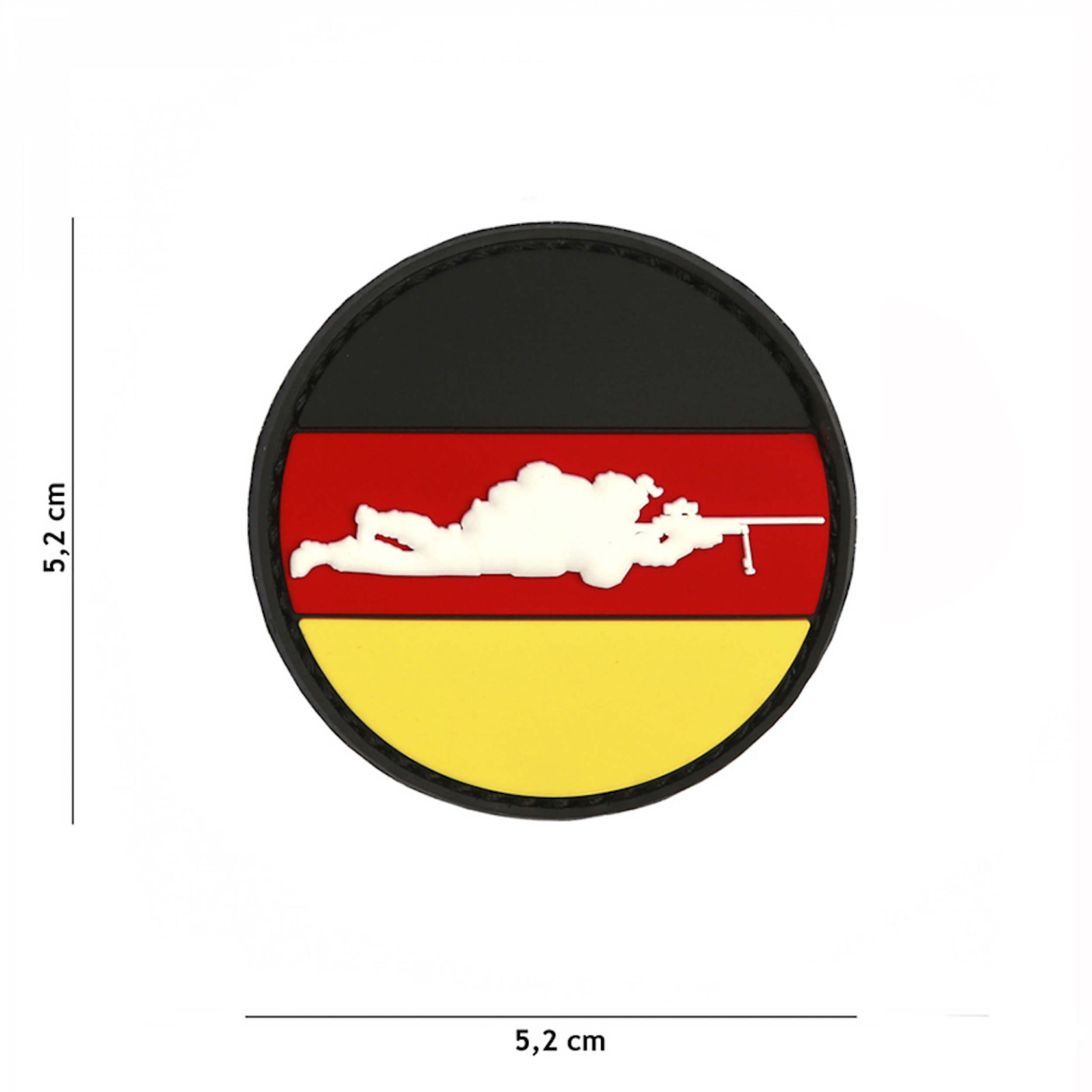 101 inc 3D Rubber Patch Sniper Germany Round