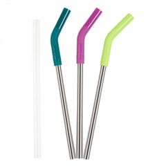 Klean Kanteen Edelstahl Trinkhalme 10mm 3er Set mit Verlängerung