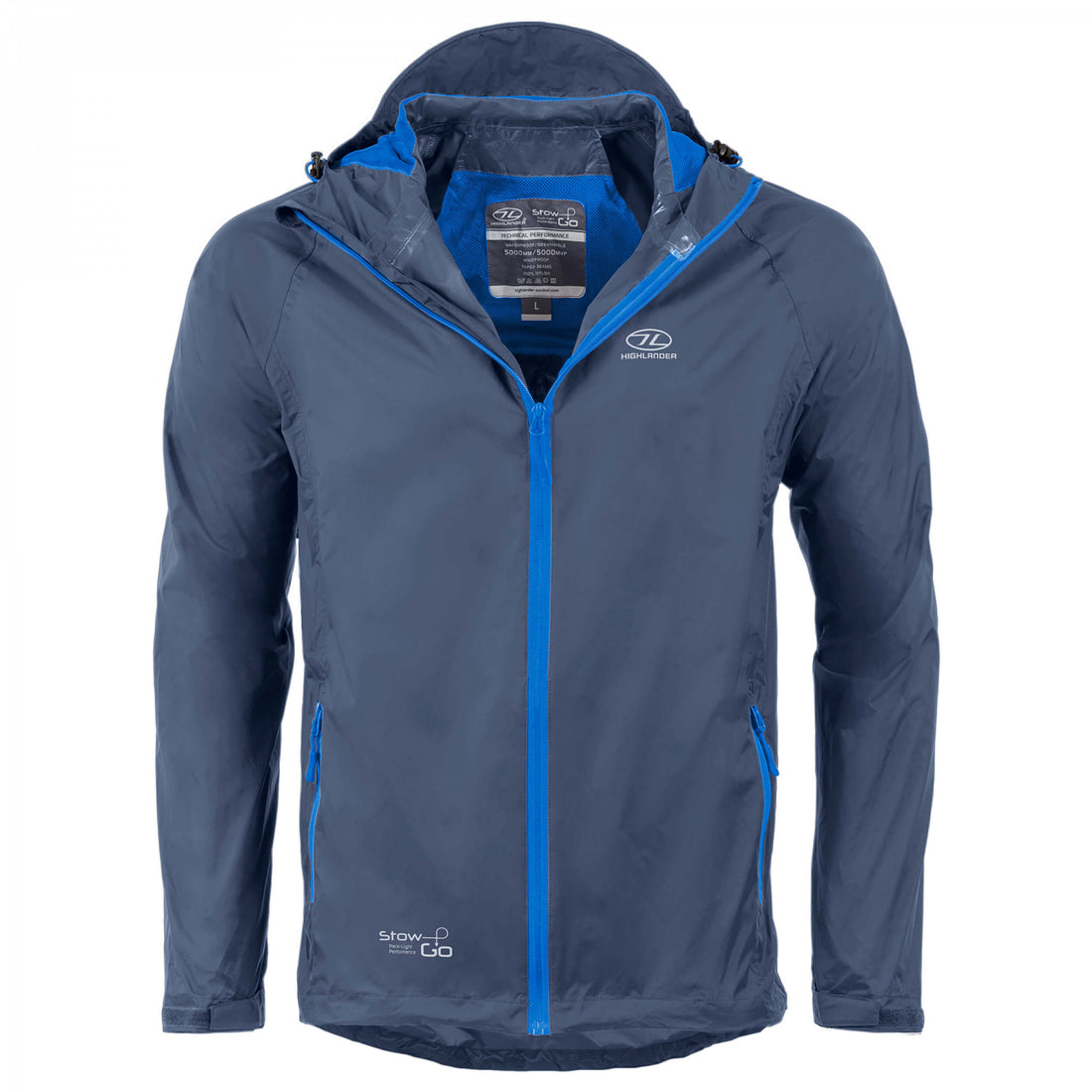 Highlander Stow & Go Packaway Regenjacke navy