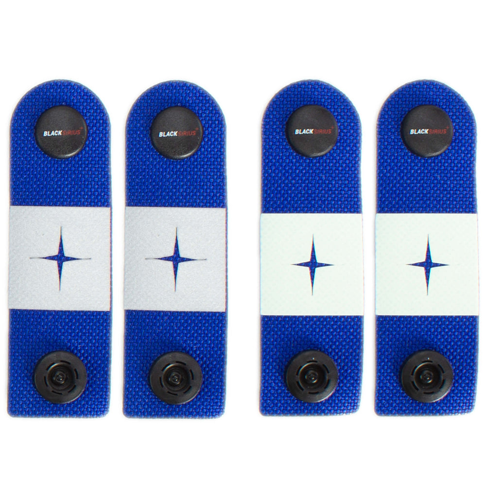 BLACKSIRIUS Tactical Click Equipment Reflectors Blue
