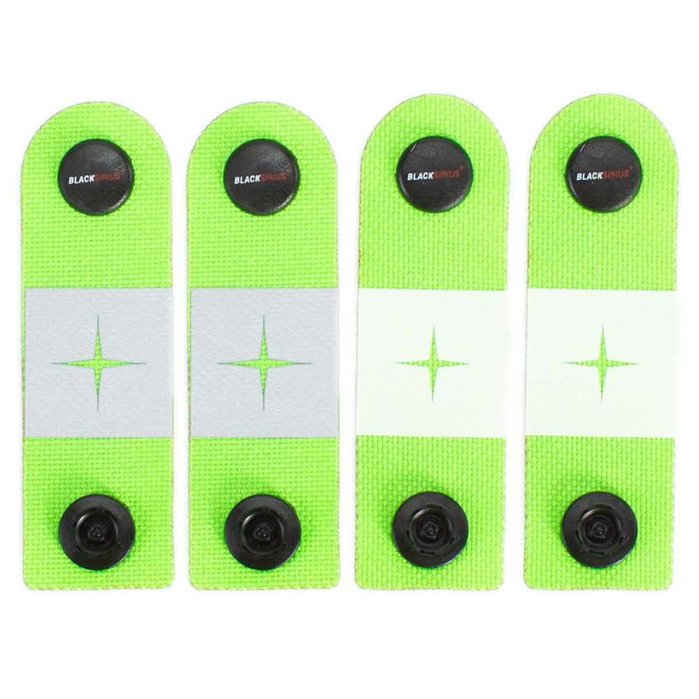BLACKSIRIUS Tactical Click Equipment Reflectors Green