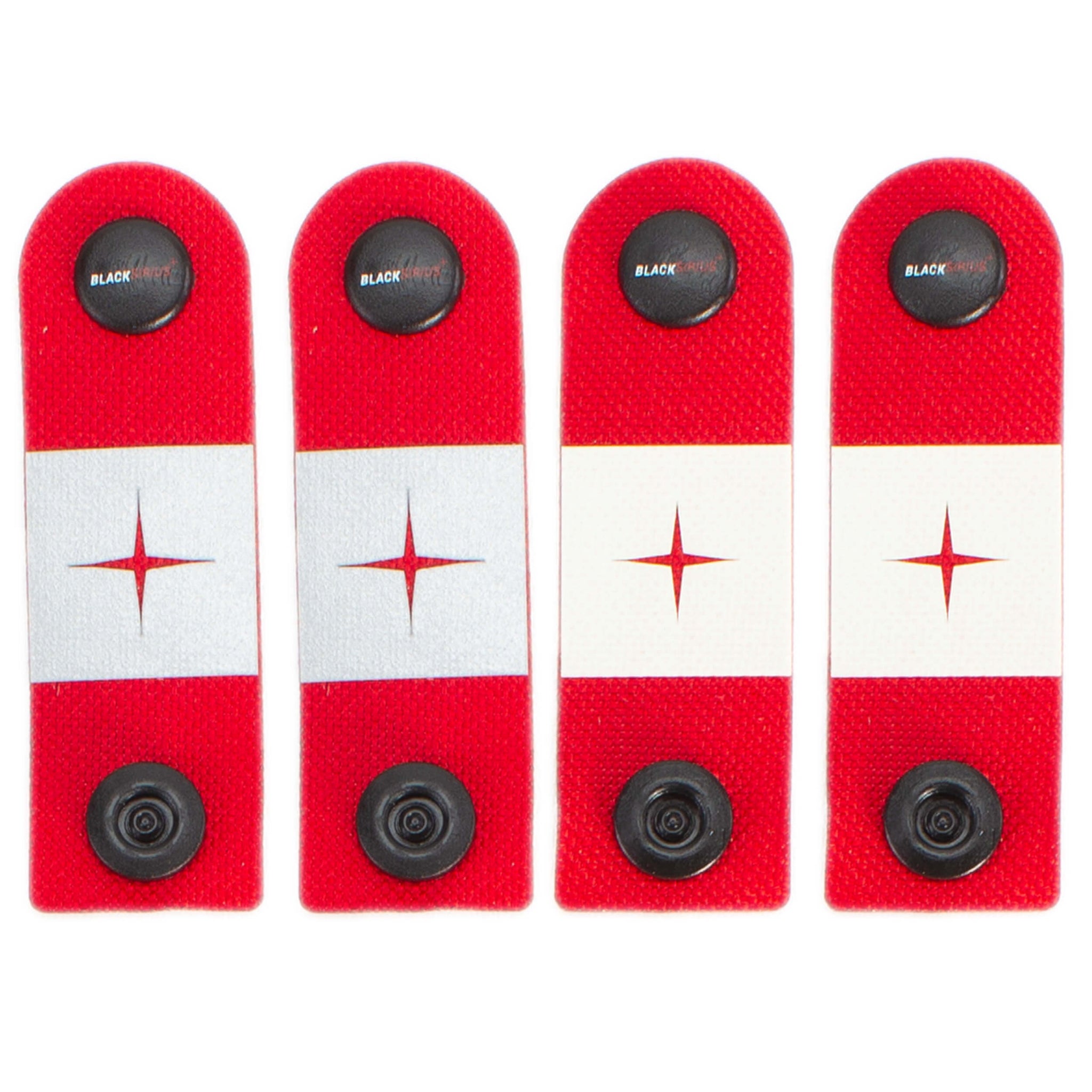 BLACKSIRIUS Tactical Click Ausrüstungsreflektoren rot