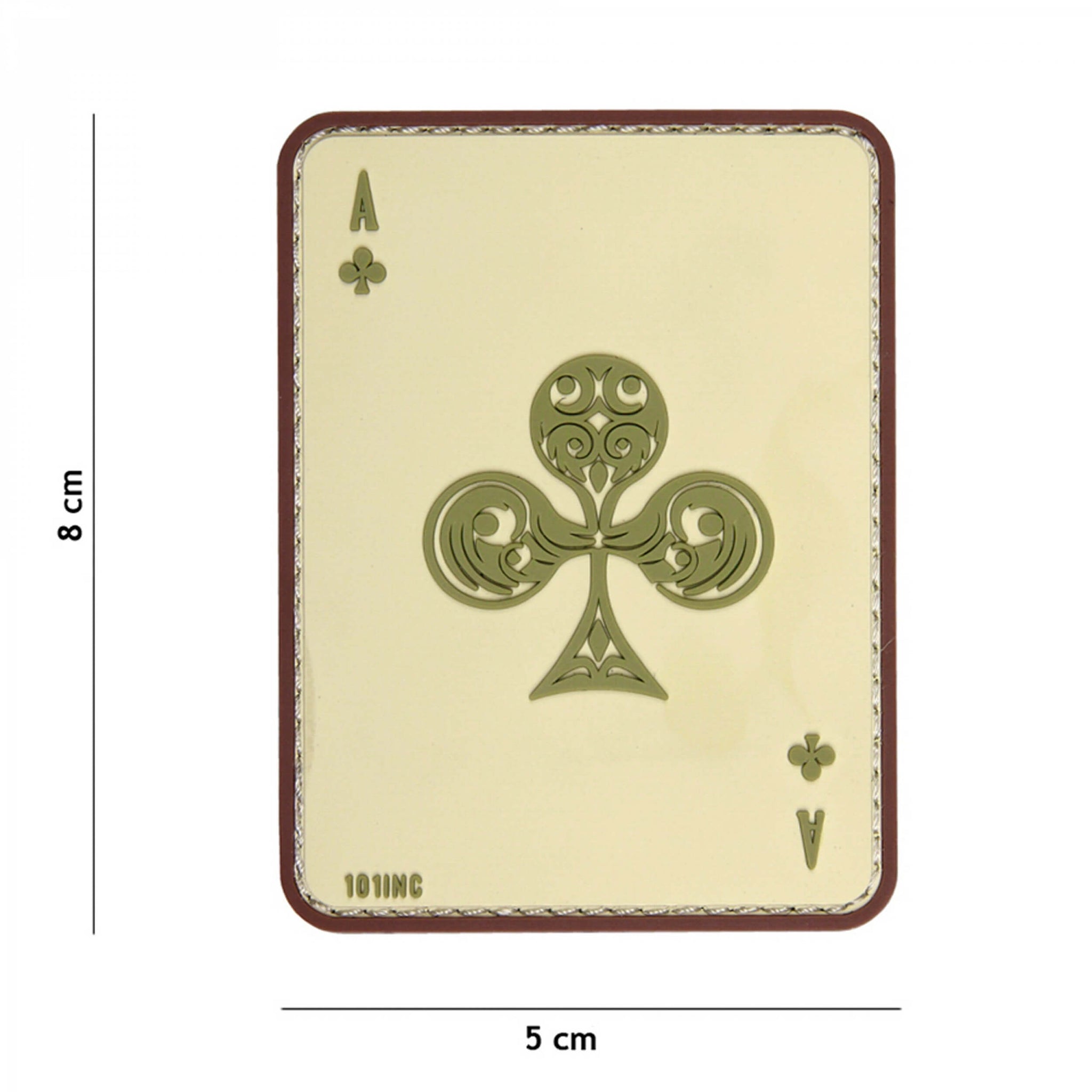 101 inc 3D Rubber Patch Kreuz-Ass Coyote