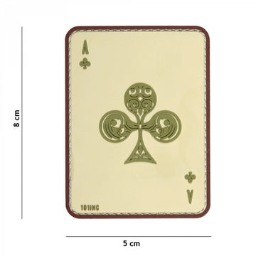 101 inc 3D Rubber Patch Kreuz-Ass coyote