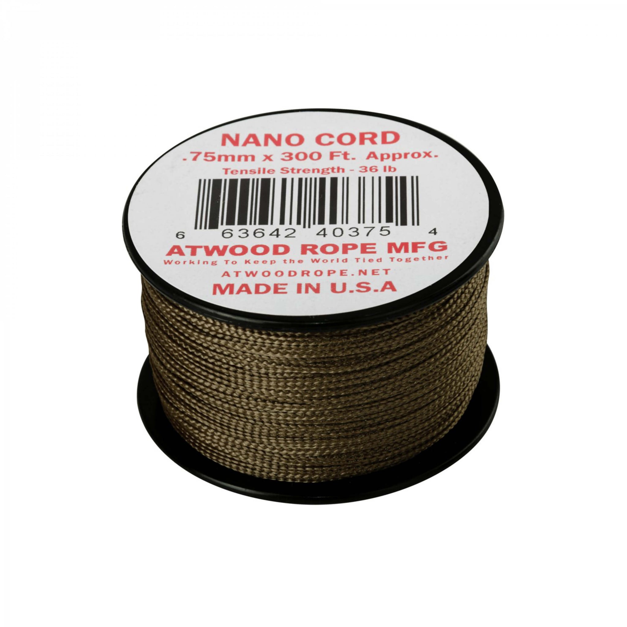 Atwood Rope Nano Cord 91,4m coyote