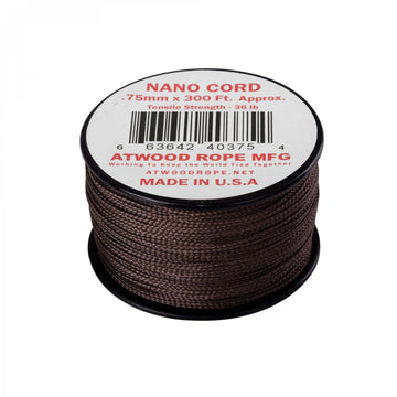 Atwood Rope Nano Cord Schnur 91,4m u.s. brown