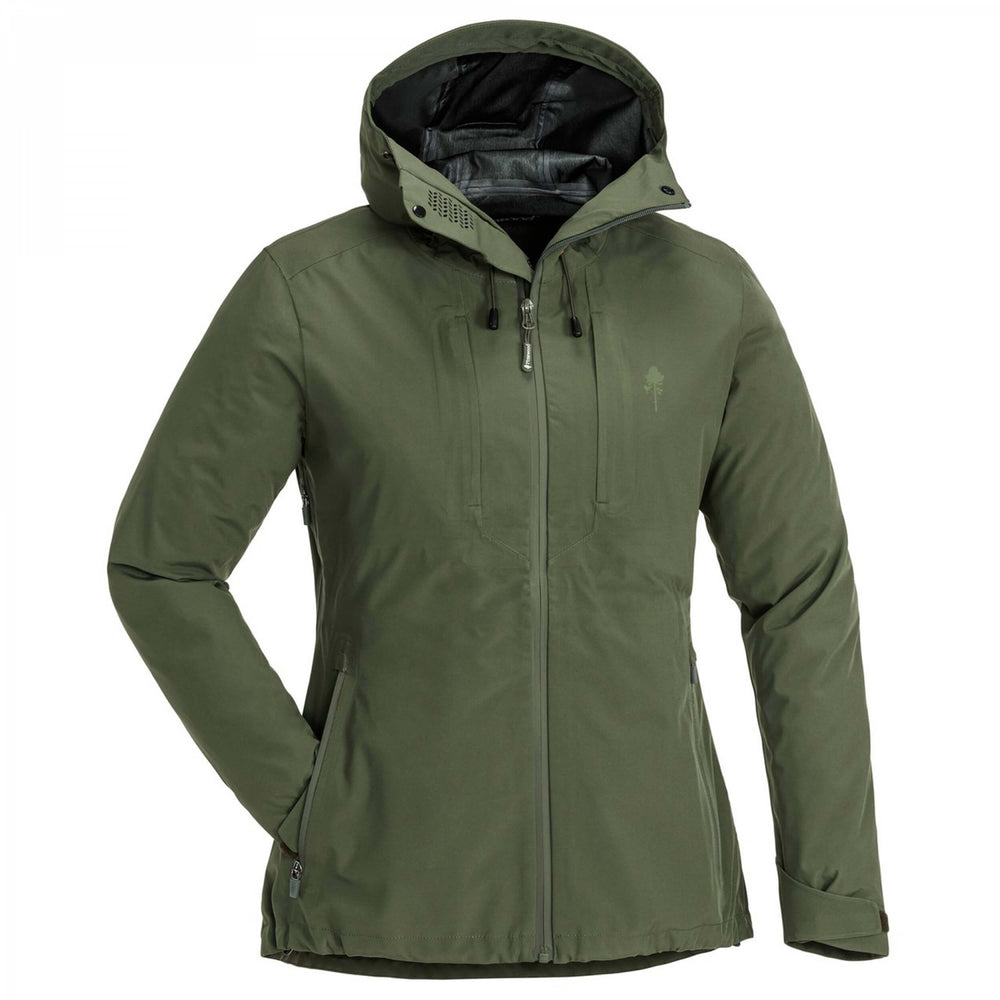 Pinewood Telluz rain jacket women moss green