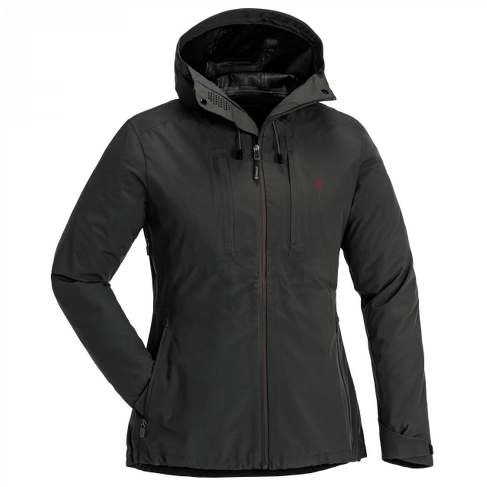 Pinewood Telluz rain jacket women dark anthracite