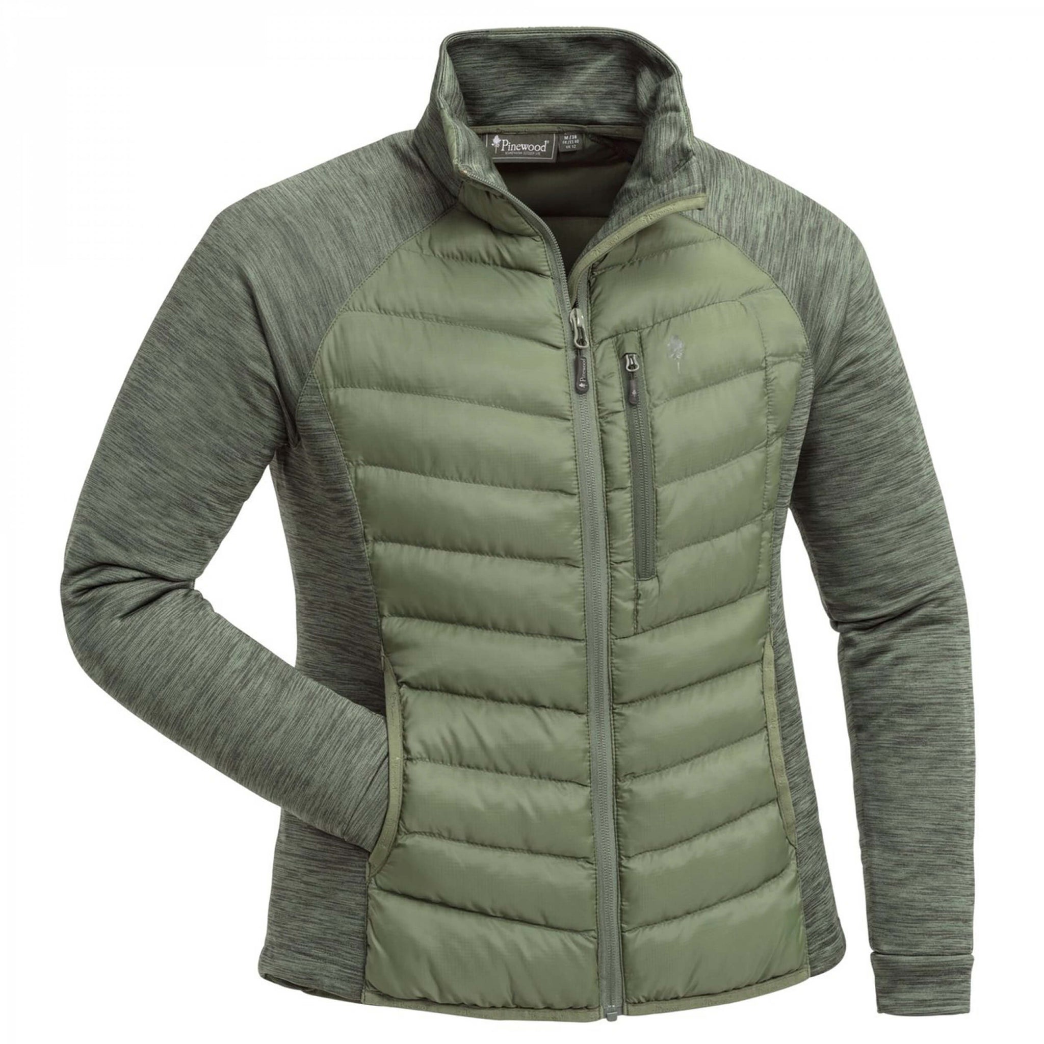 Pinewood Abisko Hybrid Power Fleece Jacke Women green