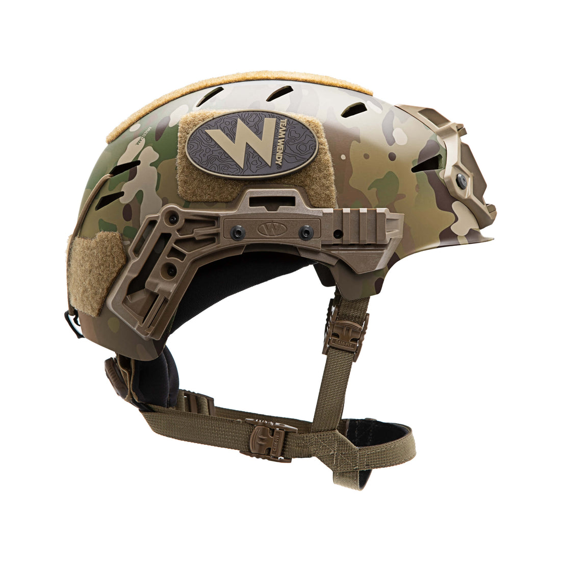 Team Wendy EXFIL Carbon Schutzhelm Multicam mit Rails 3.0
