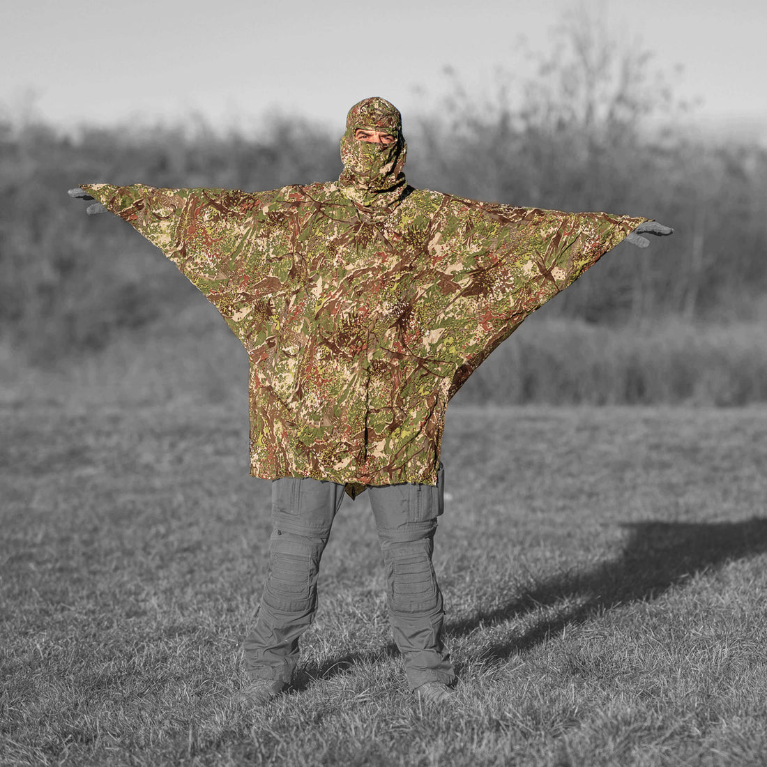 Ghosthood Ghost-Poncho-Compact Concamo Green