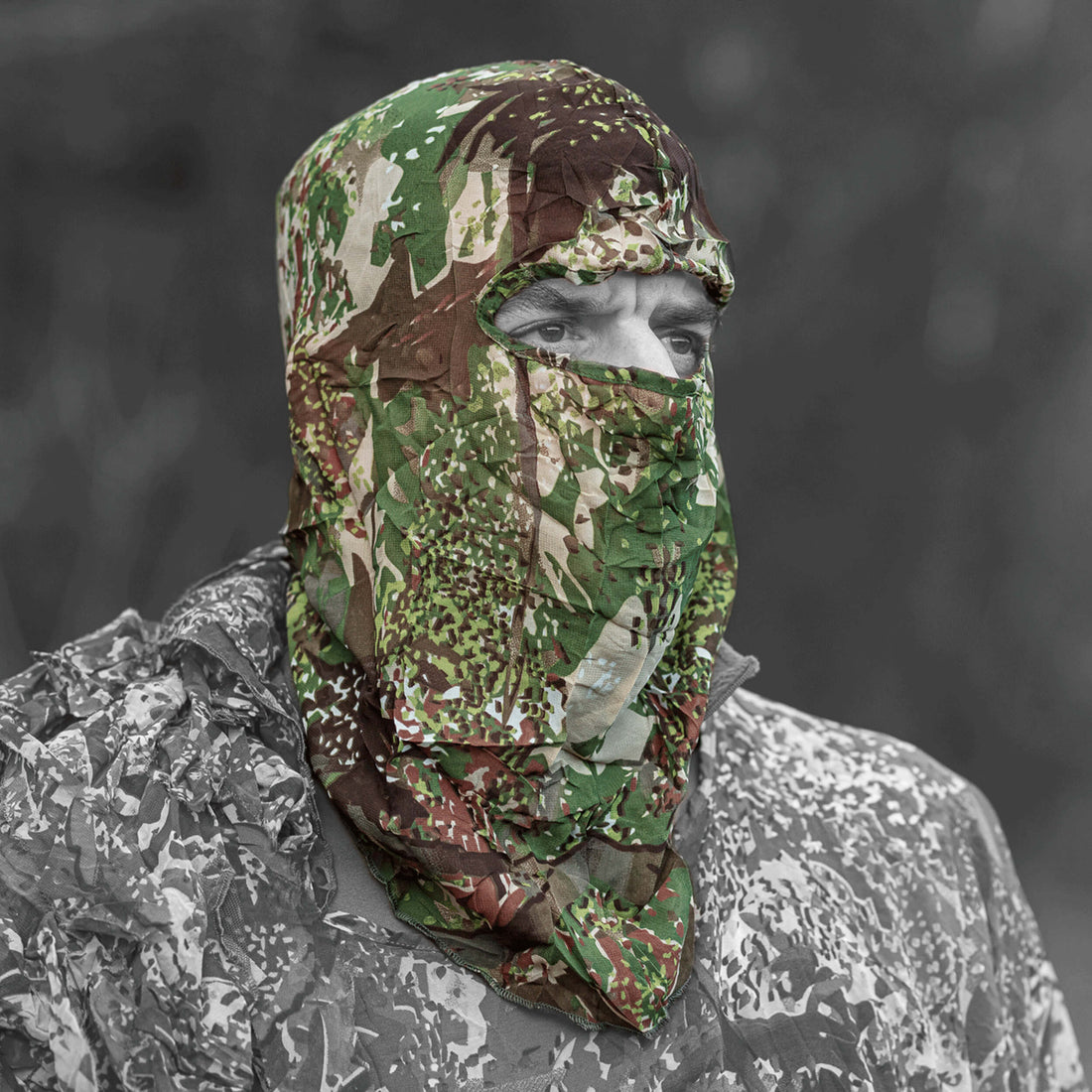 Ghosthood Ghost-Mask Balaclava Concamo Green