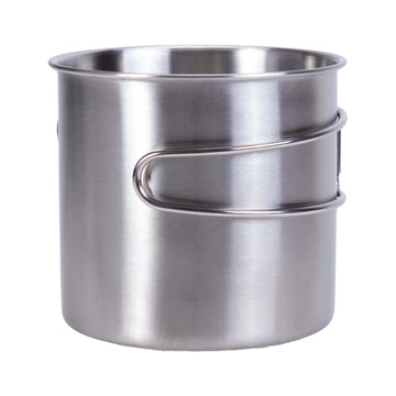 HCS Edelstahl-Trinkbecher mit Faltgriff