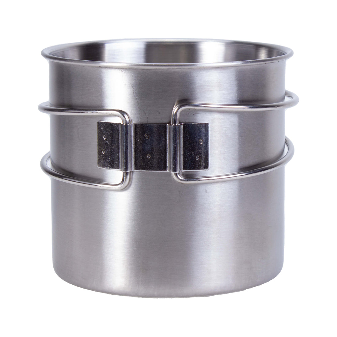 HCS stainless steel drinking cup with folding handle